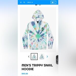 NEW RVCA TIE DYE HOODIE